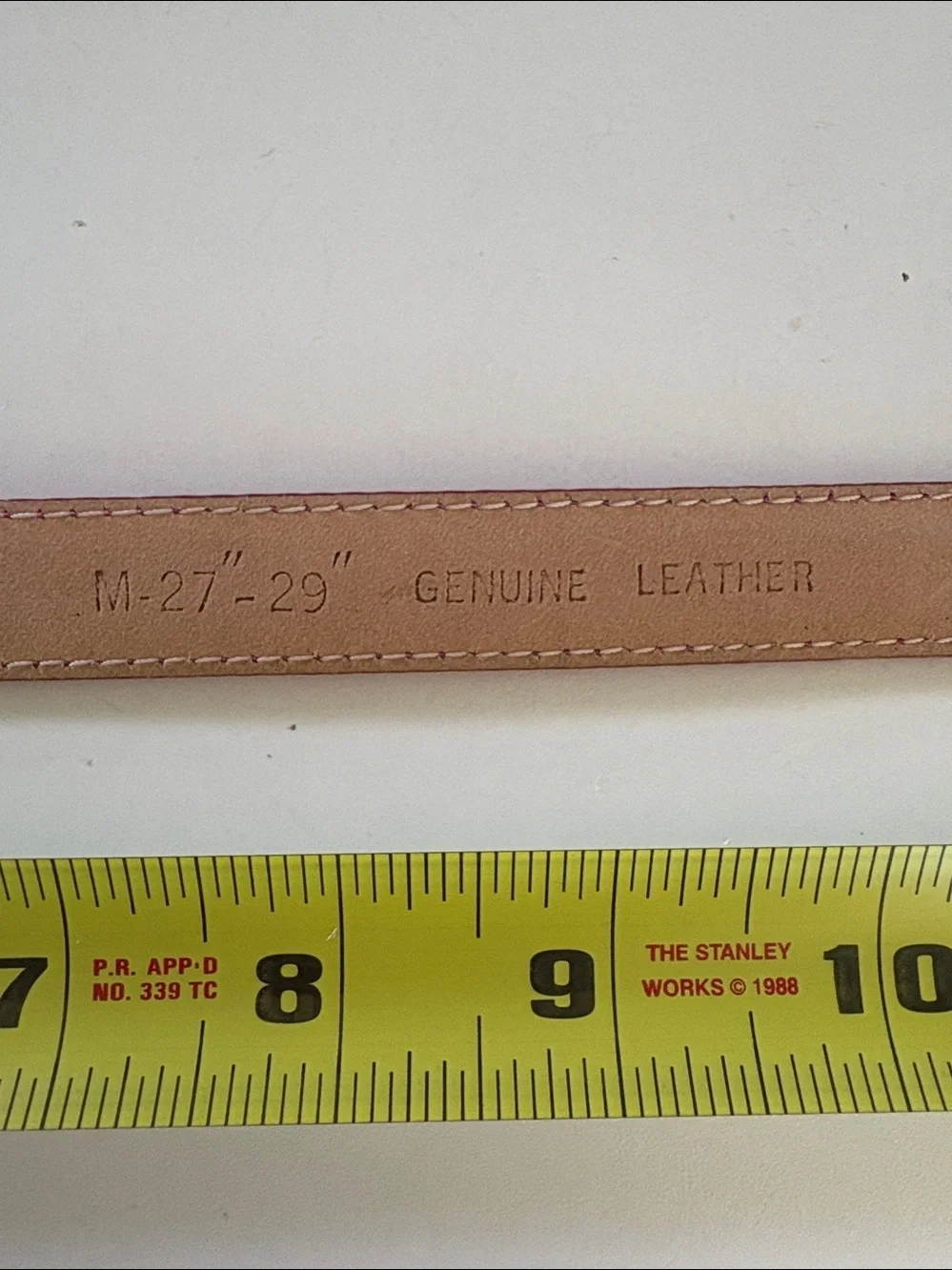 Beacon Hill  belt  fuchsia smooth Leather  gold tone buckle .75”w  size S